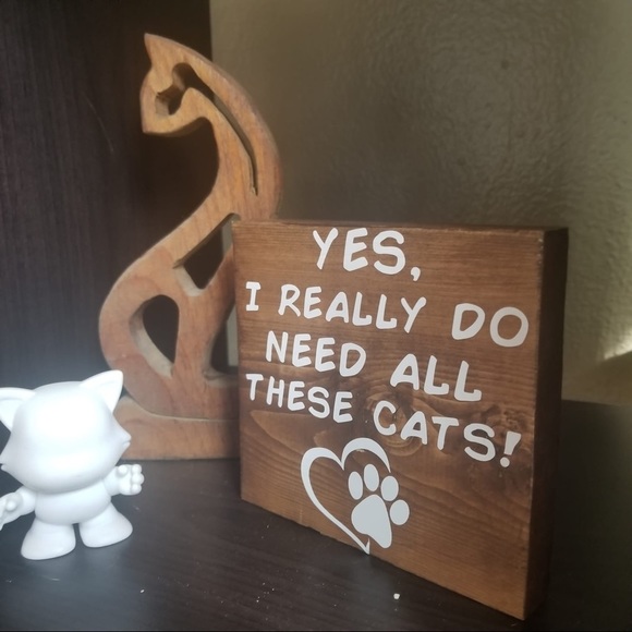 HANDMADE Cat Sign - Picture 3 of 4